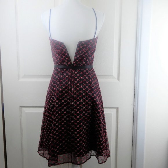 ABS Collection Black & Pink Spaghetti Strap Dress - Picture 5 of 16